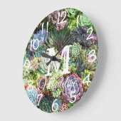 Kleurrijke Succulent Garden Grote Klok (Hoek)