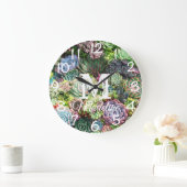 Kleurrijke Succulent Garden Grote Klok (Huis)