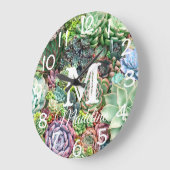 Kleurrijke Succulent Garden Grote Klok (Hoek)