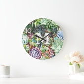 Kleurrijke Succulent Garden Grote Klok (Huis)