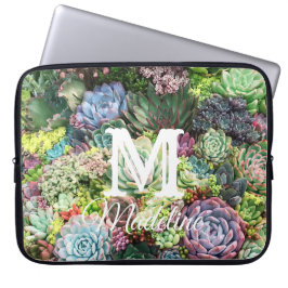 Kleurrijke Succulent Garden Laptop Sleeve