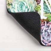 Kleurrijke Succulent Garden Muismat (Hoek)