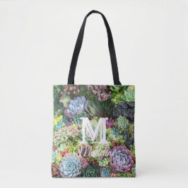 Kleurrijke Succulent Garden Tote Bag