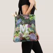 Kleurrijke Succulent Garden Tote Bag (Dichtbij)