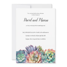 Kleurrijke succulente bruiloft