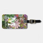 kleurrijke Succulenten Bagagelabel (Voorkant horizontaal)