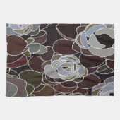 Kleurrijke succulenten Bloemen Theedoek (Horizontaal)