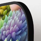 Kleurrijke Succulenten Collage Pickleball Paddle (Links Detail)