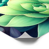 Kleurrijke Succulenten Collage Poster (Hoek)