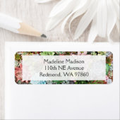 kleurrijke Succulenten Etiket (Insitu)