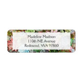 kleurrijke Succulenten Etiket (Voorkant)