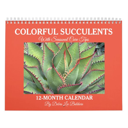 Kleurrijke Succulenten Kalender met Care Tips (Hoes)