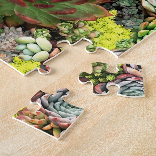 kleurrijke Succulenten Legpuzzel (Zijkant)