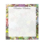 kleurrijke Succulenten Notitieblok (Voorkant)