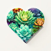 kleurrijke Succulenten Notitieboek (Achterkant)