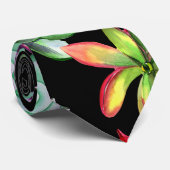 kleurrijke Succulenten Stropdas (Opgerold)