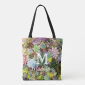 kleurrijke Succulenten Tote Bag (Achterkant)