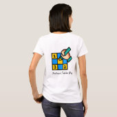 Kleurrijke Sudoku Puzzel Illustratie T Shirt (Achterkant volledig)