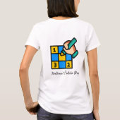 Kleurrijke Sudoku Puzzel Illustratie T Shirt (Achterkant)