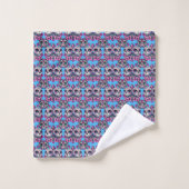 Kleurrijke Sugar Skull Cat Patroon Bad Handdoek (Wasdoekje)