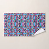Kleurrijke Sugar Skull Cat Patroon Bad Handdoek (Handdoek)