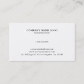 Kleurrijke Sugar Skull op wit Visitekaartje (Achterkant)