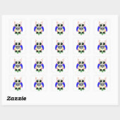 Kleurrijke Sugar Skull Uil Sticker (Vel)