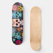 Kleurrijke Sugar Skulls Schaats Deck Persoonlijk Skateboard (Voorkant)
