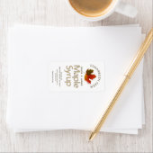 Kleurrijke suiker Maple Leaf Syrup Label (Insitu)