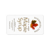 Kleurrijke suiker Maple Leaf Syrup Label (Voorkant)