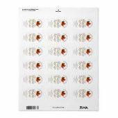 Kleurrijke suiker Maple Leaf Syrup Label (Full Sheet)