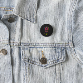 Kleurrijke Suiker Schedel Kleding Knop – Durf te S Ronde Button 3,2 Cm