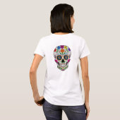 Kleurrijke Suiker Schedel Poster | Dag van de Dode T-shirt (Achterkant volledig)