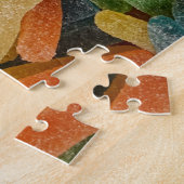 Kleurrijke suikerbeklede kauwzoete ondergrond legpuzzel (Zijkant)