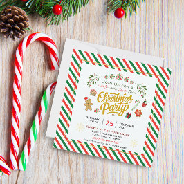 Kleurrijke Suikerfeest Kerstfeest Uitnodiging