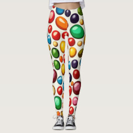 Kleurrijke suikergoed: rond Snoep Leggings