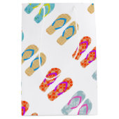 Kleurrijke Summer Beach Party Teenslippers Gift Ba Medium Cadeauzakje (Voorkant)
