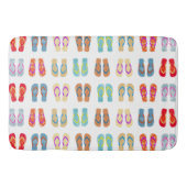 Kleurrijke Summer Beach Teenslippers badmat (Voorkant)