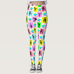 KLEURRIJKE SUPER STAR GYMNASTIEK LEGGINGS