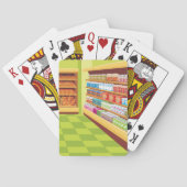 Kleurrijke supermarkt gangpad en bakkerij pokerkaarten (Achterkant)