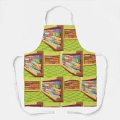 Kleurrijke supermarkt gangpad en bakkerij schort (Voorkant)