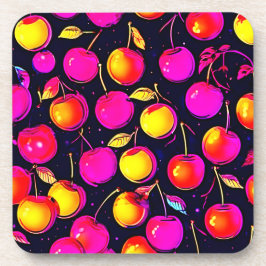 Kleurrijke Surfen Hond Schilderen Bier Onderzetter