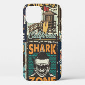  kleurrijke surfposters met surven bus Case-Mate iPhone case (Achterkant)
