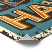  kleurrijke surfposters met surven bus poster (Hoek)