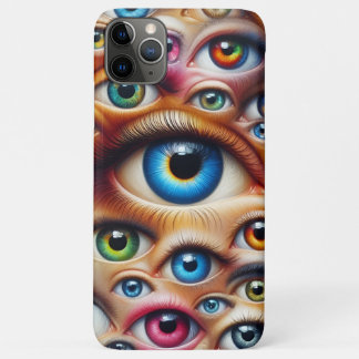 Kleurrijke Surrealistische Ogen iPhone Hoes