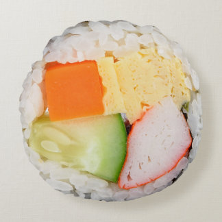 Kleurrijke sushi foto Japanse keuken Rond Kussen
