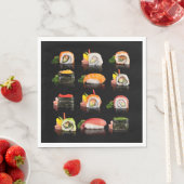 Kleurrijke sushi foto servet (Insitu)