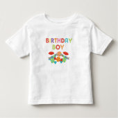Kleurrijke Sweet Fun Snoep Birthday Boy Kinder Shirts (Voorkant)