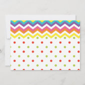 Kleurrijke Sweet Fun Snoep thema Verjaardag Bedankkaart (Achterkant)