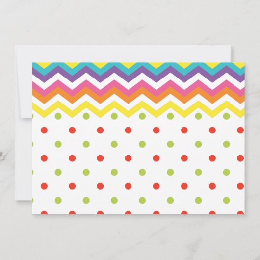 Kleurrijke Sweet Fun Snoep thema Verjaardag Bedankkaart (Achterkant)